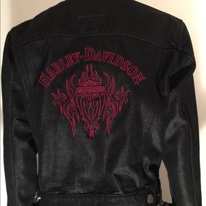 NWT Genuine Harley Davidson denim black jacket